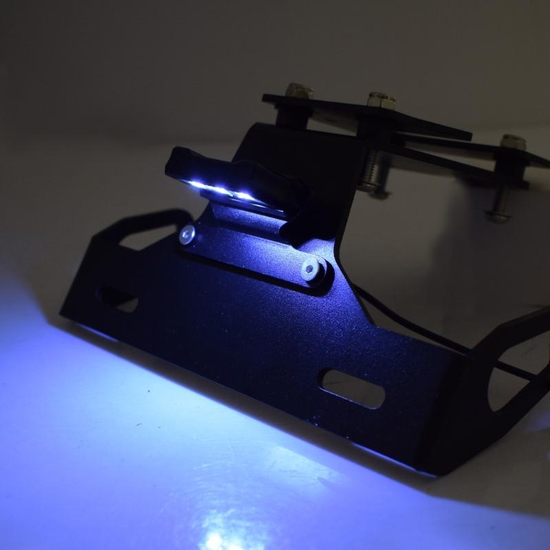 Motorcycle License Plate Bracket for Z900 2017-2023 Taillight Fixed Number Plate Frame Holder Light Mount with LED Light