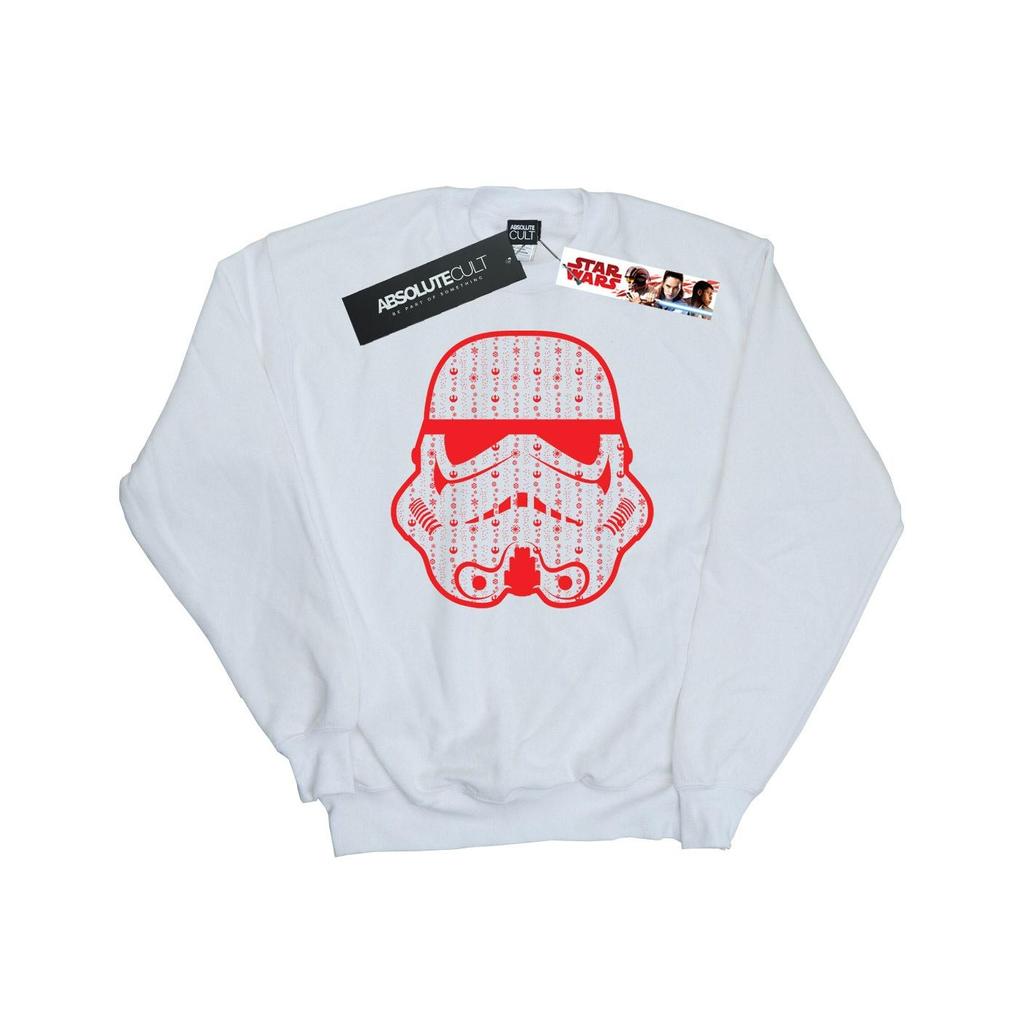 Star Wars Mens Christmas Stormtrooper Helmet Sweatshirt