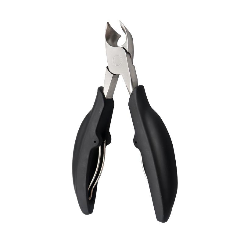 Exfoliating stainless steel eagle beak nail clippers, nail clippers for nail groove inlaid onychomycosis, manicure dead skin scissors чёрный
