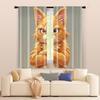 2 Pcs   Filtering Curtains (excluding Rods   Non-movable   Without Batteries) I Am Not Fat Cat for Use In Bedrooms and Living Rooms