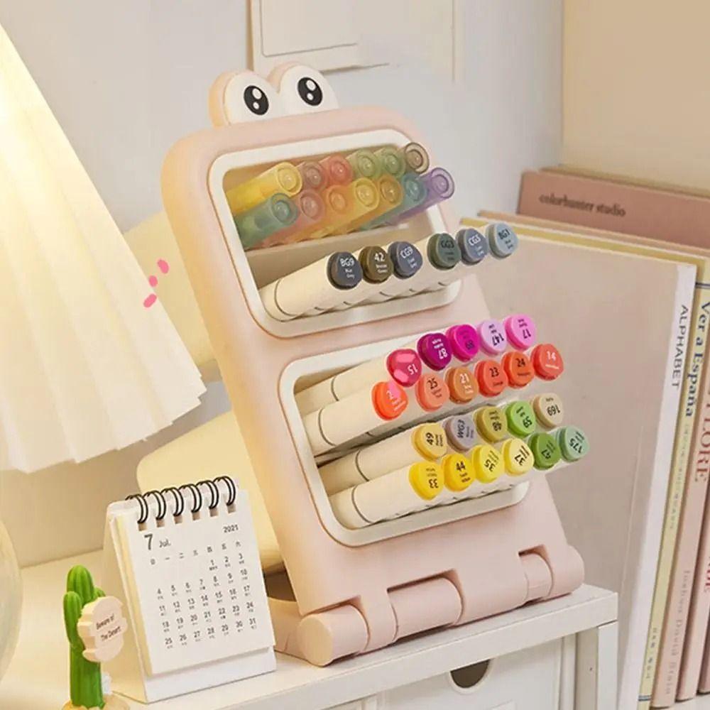 Removable Desktop Slanting Organizer Large Capacity Slanted Pen Holder  Household