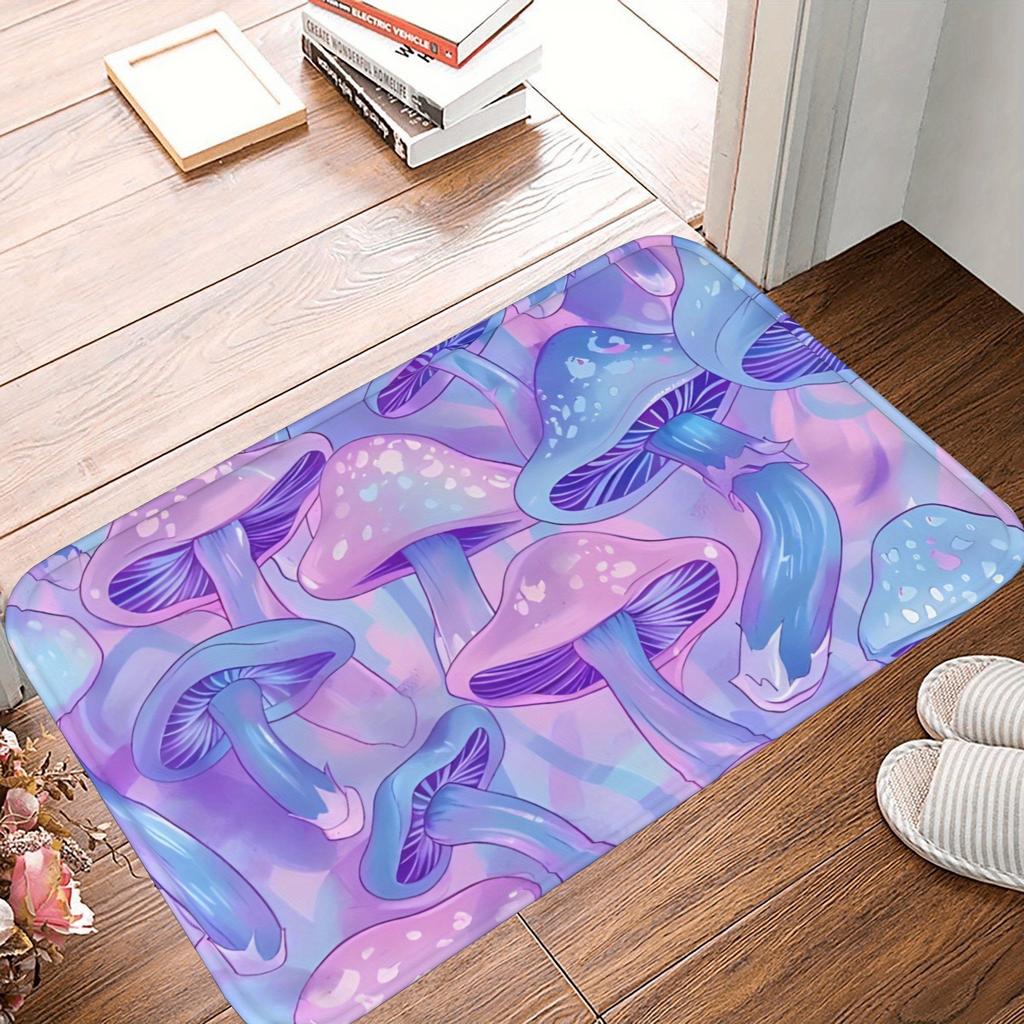 1PC Metropolis Skyline Kitchen Rug Non-Slip Door Mat Pop Design Bathroom Rug Bath Mat Carpet for Home Sink Laundry Decor