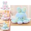 Adorable Reversible Octopus Plush Toy Animal Rabbit Kids Birthday Gift