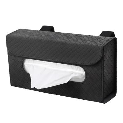SKYBELL Tissue Case for Car Sun Visors and Fits the Entire Cute and Available In and Skybell Headrests, Box, Stylish, Magnetic, 2-Way, White, Black,
