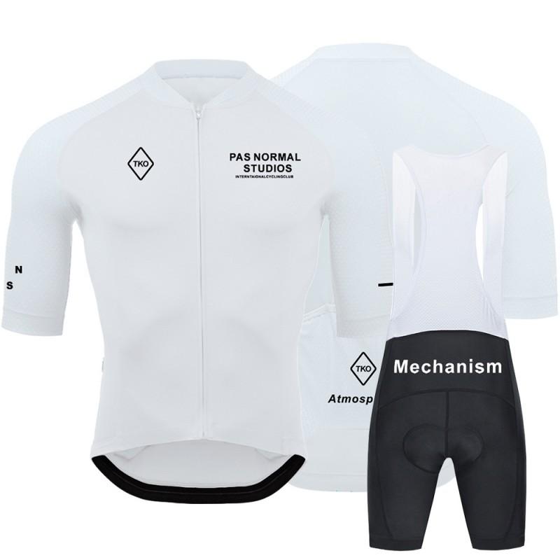 Conjunto de Maillot de Ciclismo para Hombre Transpirable de Secado Rápido Seda de Leche Manga Corta para Montaña
