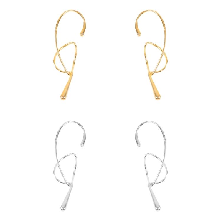 Fashionable Geometric Ear Bone Clip for Women Innovative Metal Twist Designs Without Piercing Everyday Casual Wear