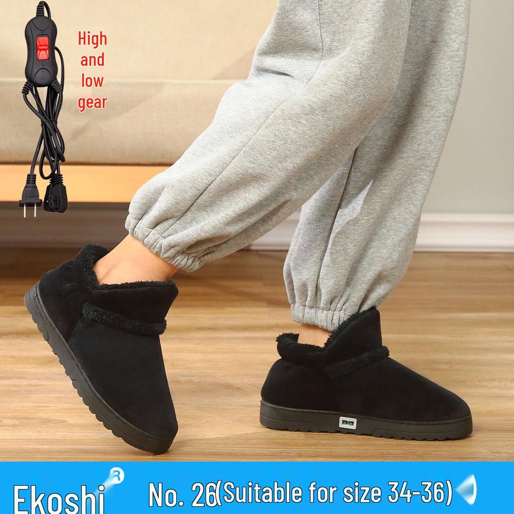 Damen Beheizbare Hausschuhe zum Gehen - Wiederaufladbare Winter Büro Fußwärmer