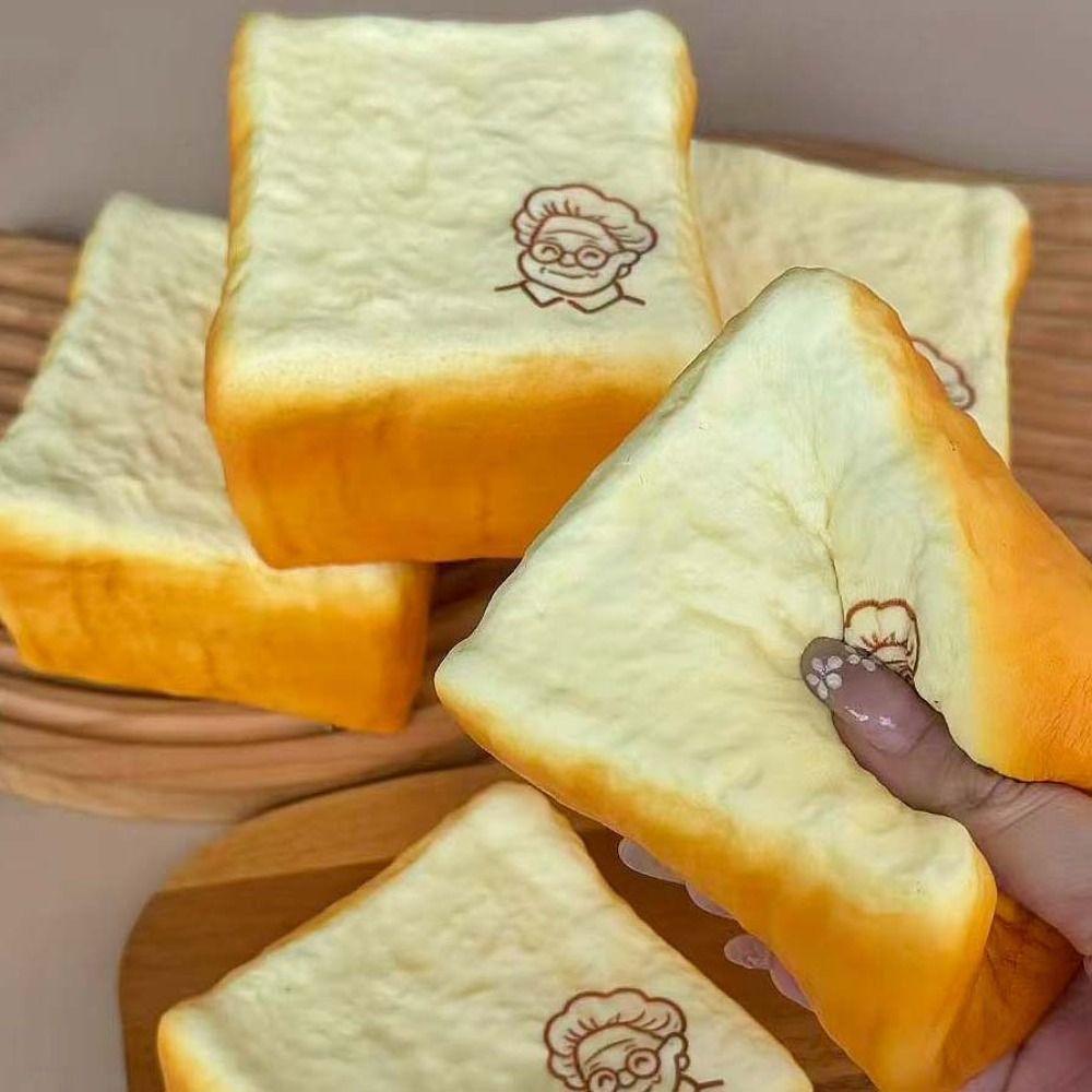 Moist Thick Grandma Toast Squishy Toy Slow Rising Sensory Fidget Toy  Adults