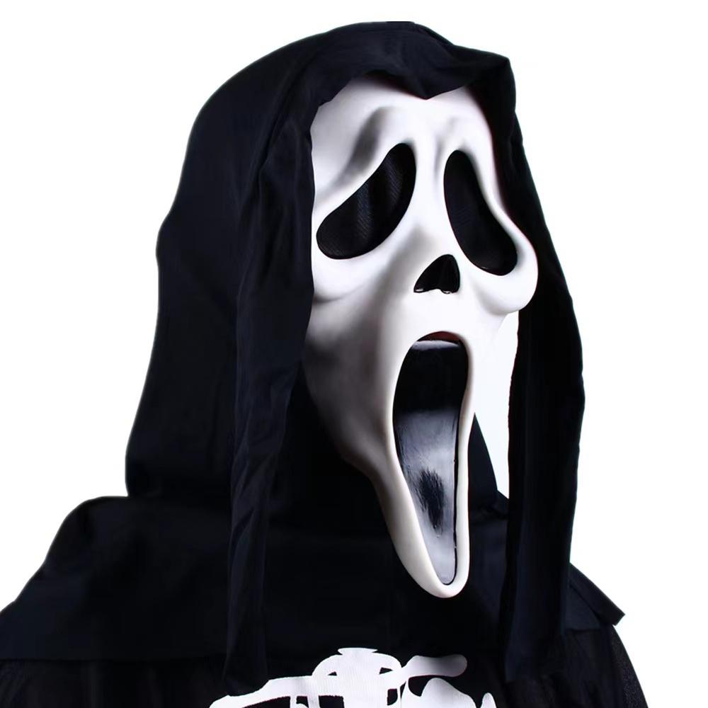 Screaming Ghost Face Head Mask Halloween Mask Helhode Masker for Cosplay