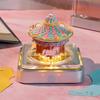 Time Piece Calendar 2026 Desk Calendar With Led Light 3D Tear-Away Calendar Paper Carving Art Memo Pad Notepad Gift Christmas