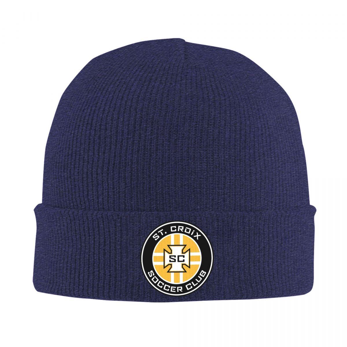

St Croix Logo Warm Knitted Cap Hip Hop Bonnet Hat Autumn Winter Outdoor Beanies Hats for Unisex Adult One Size