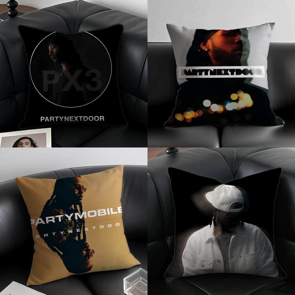 PPartynextdoor Rapper Album Cover Cushion Cover Pillow Case Antidustmite Invisible Zipper Silky Plush Cushion