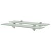 Day and Night - Day and Night Floating Shelves 2 Units Glass 8 Mm 50x10 Cm