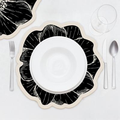 Yousheng Bloem Placemat Eettafel Hitte-isolatiemat Absorberende Diatomeeënaarde Decoratieve Bloemenmat voor Keuken Aanrecht Koffietafel