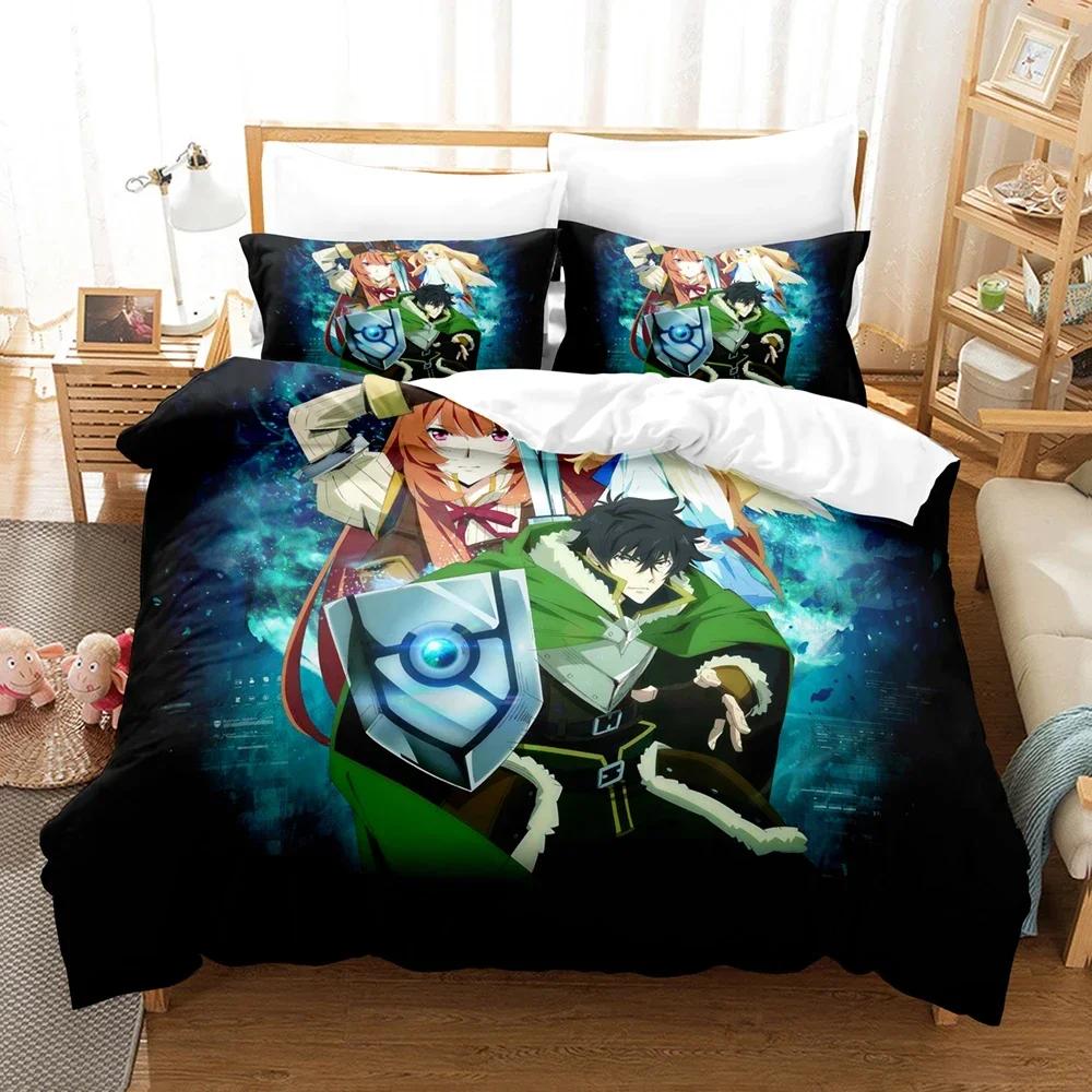 3D Print The Rising Of The Shield Hero Comfortable Duvet Cover Pillowcase Bedding Set Children Bedroom Decoration Home Textile