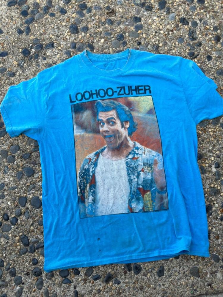 Эйс Вентура Джим Керри Фильм Промо Размер L Синяя Унисекс Футболка M