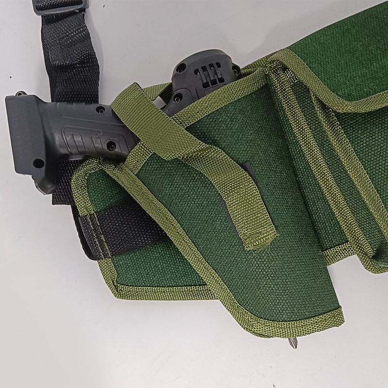 Hot 1Pcs Large-Capacity Wear-Resistant Bag Portable Tool Waist Pouch With Adjustable Belt For Electricians & Carpenters
