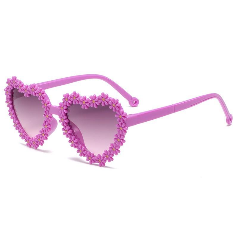Love Daisy Children'S Sunglasses Sunshade Girls Sunglasses Cute Clear Sweet Travel Baby Glasses