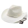 Men and Women Hollow Western Cowboy Straw Hat Beach Hat Outdoor Seaside Sun Hat Top Hat
