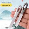 Double-Sided Stainless Steel Nail File & Clipper with Water Sandpaper - Portable Nail Grinder Strip