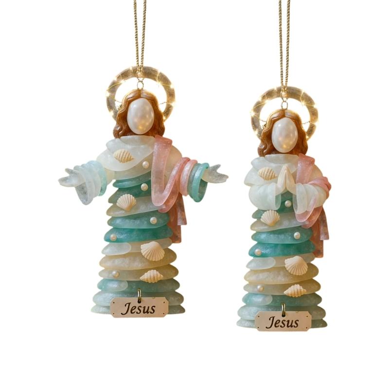 Portable Acrylic Figure Hanging Decoration Perfect for Office and School Festival Decoration Christmas Accessory