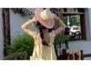 Yellow Fairy Flutter Sleeve Summer Dress for Girls - Slimming Mid-Length