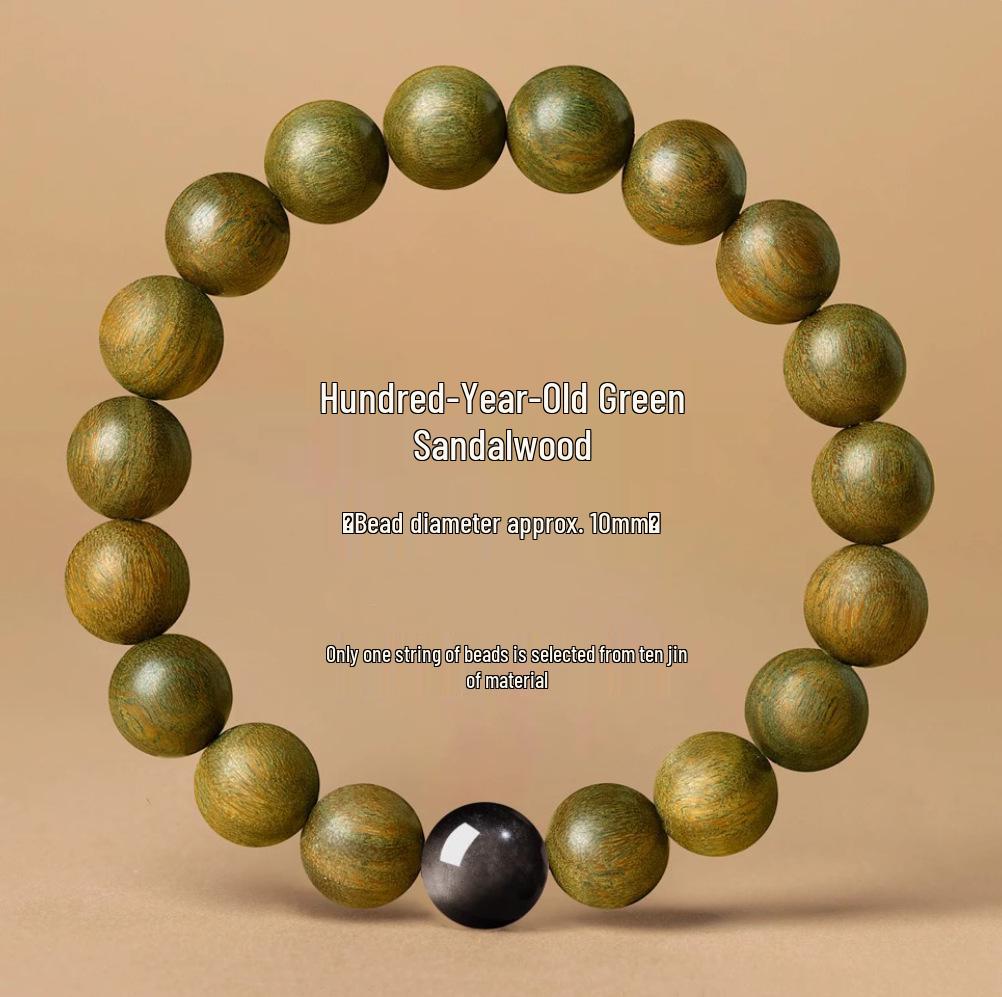 Premium Green Sandalwood & Wenge Bracelet for Men & Women - High Density, Collection Grade