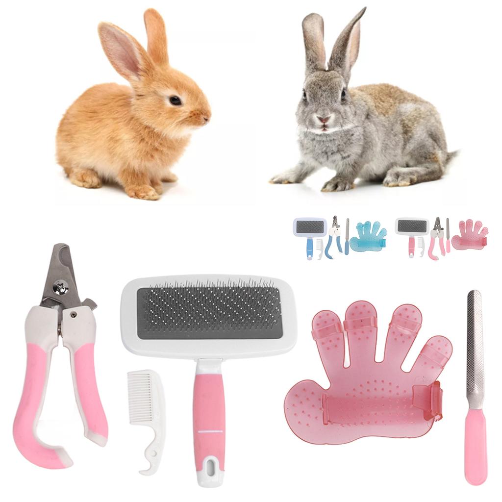 Buy Rabbits Grooming Kit Bath Brush Comb Needle Comb Nail Clipper Nail