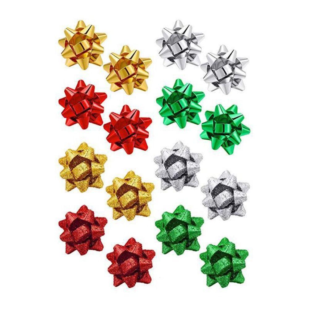 Star Ribbon Merry Christmas Earrings Snowflake Wrap Bow Stud Earrings  Girls
