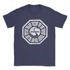 Men's T-Shirts Dharma Initiative Novelty 100% Cotton Tees Short Sleeve T Shirts Crewneck Clothes Plus Size