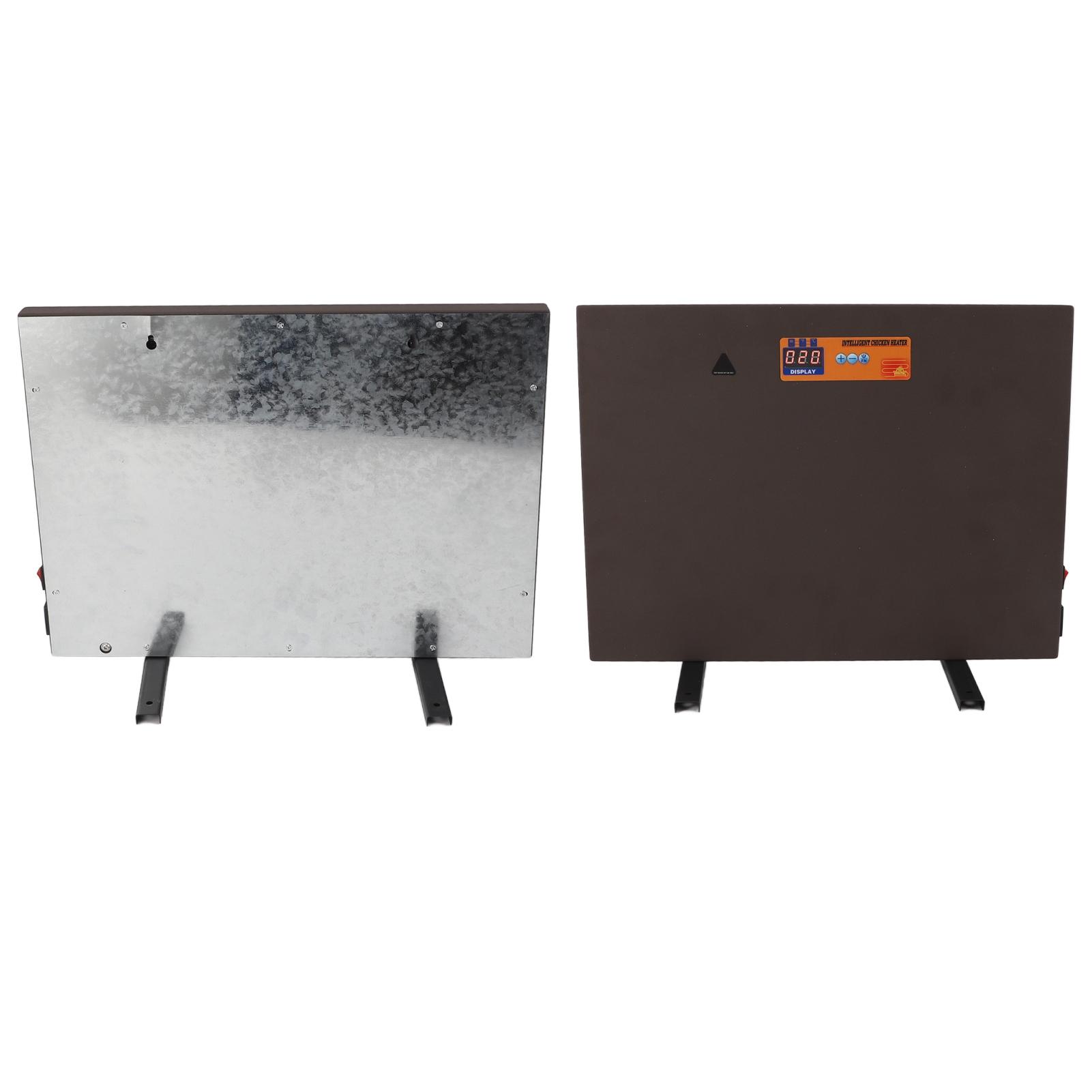 150W Chicken Coop Heater Chicken Heat Coop Heater Heating Panel with Timer Remote Control Tilt Power Off Digital Display Cord Coffee