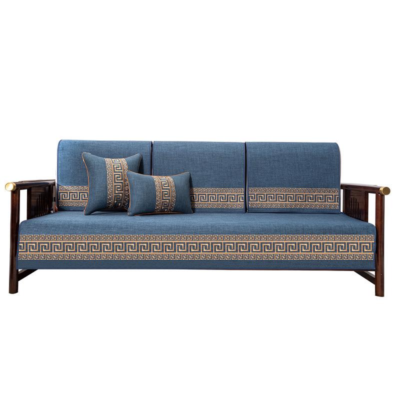New Chinese Sofa Cushion Non-Slip Sofa Cover Four Seasons Universal Sofa Cover Cover Embroidery Cushion