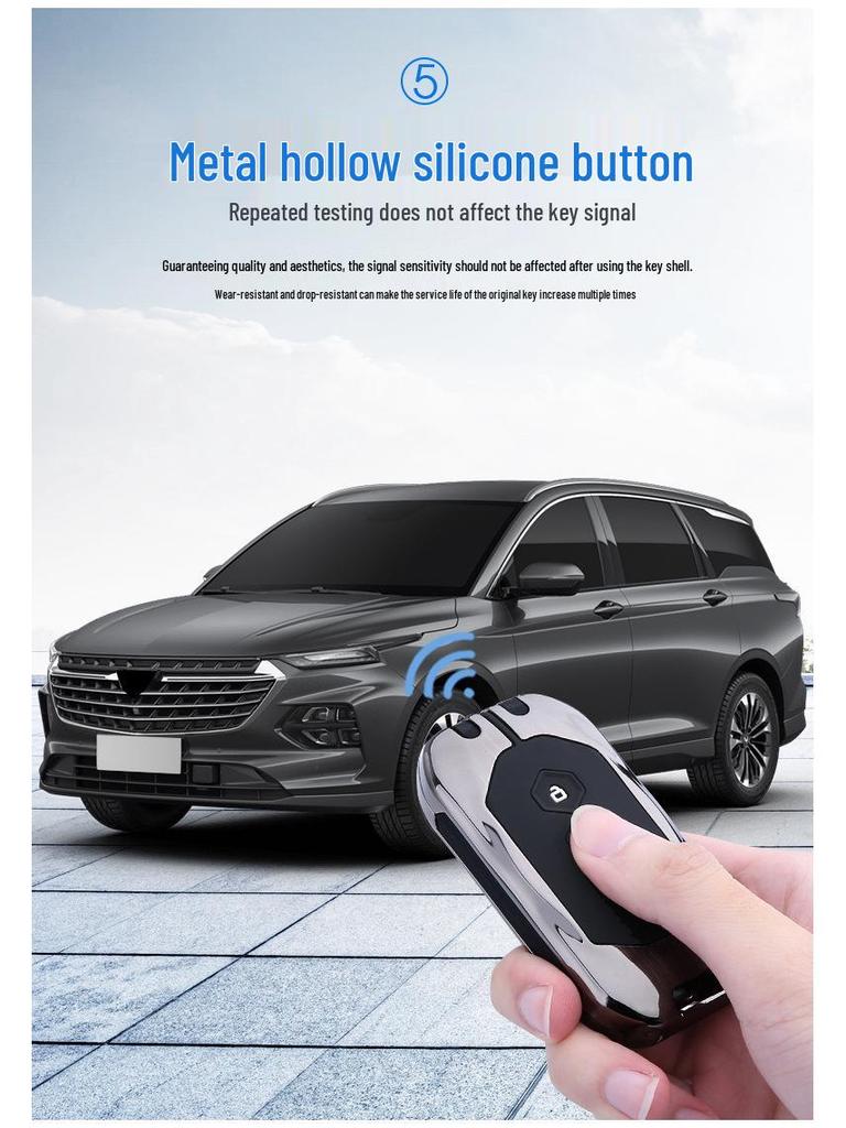 2020 Wuling Capgemini Smart Key Cover: Protective Metal Shell with Buckle