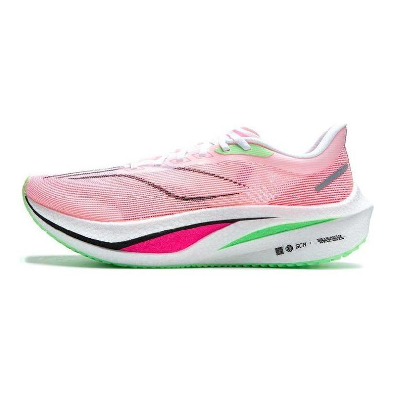 Li-Ning Feidian 4 Challenger Mens Low Top Running Shoes Pink Orange ARMU005-12 45