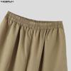 INCERUN 2PCS Men Sleeveless Thin Blazer Tops Long Pants Casual Sets Outfits