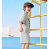 Montagut Boys' Summer Letter Print Color Block Sport Set