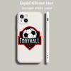 Football Sport Phone Case for iPhone 16 15 14 13 12 Pro Max 11 Pro Max 7 8 Plus XS XR Luxury Silicone Shell Capas Fundas