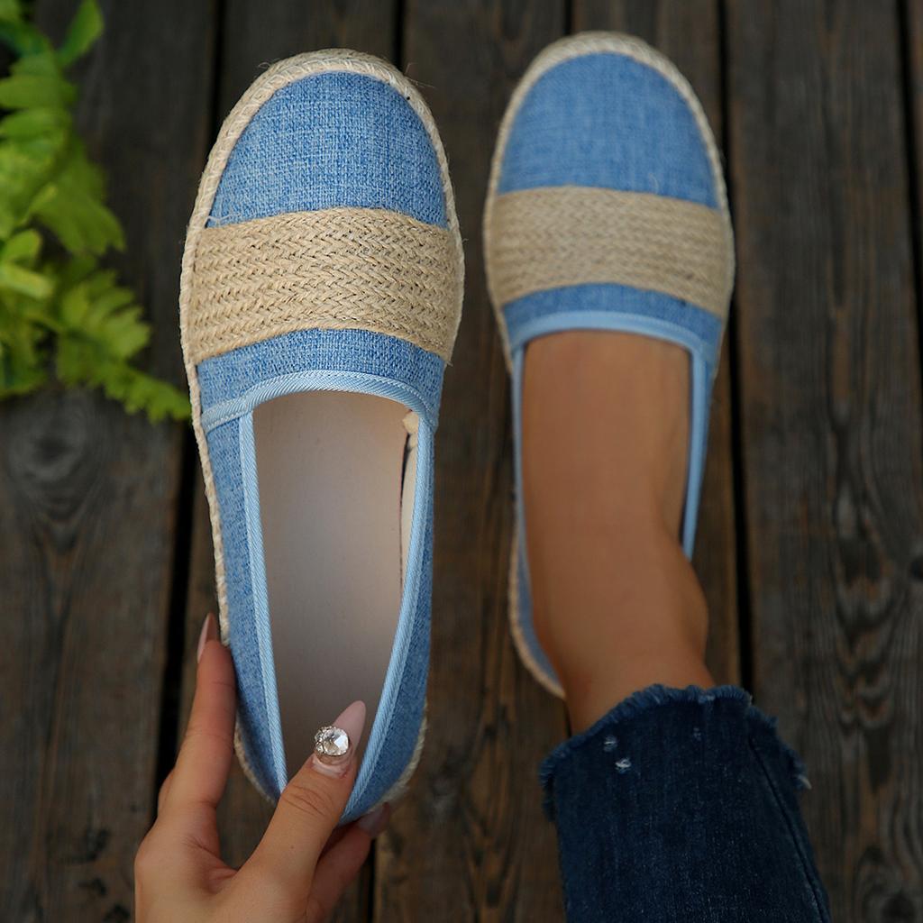 Fashion Women Loafers 2025 New Solid Color Shallow Casual Sneakers Breathable Non-Slip Shoes Woman Comfortable Canvas Flat Shoes Women