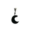 Temperament Gothic Black Crescent Moon Pendant Velvet Collar Necklace for Women Halloween Party Witchcraft Jewelry Accessories