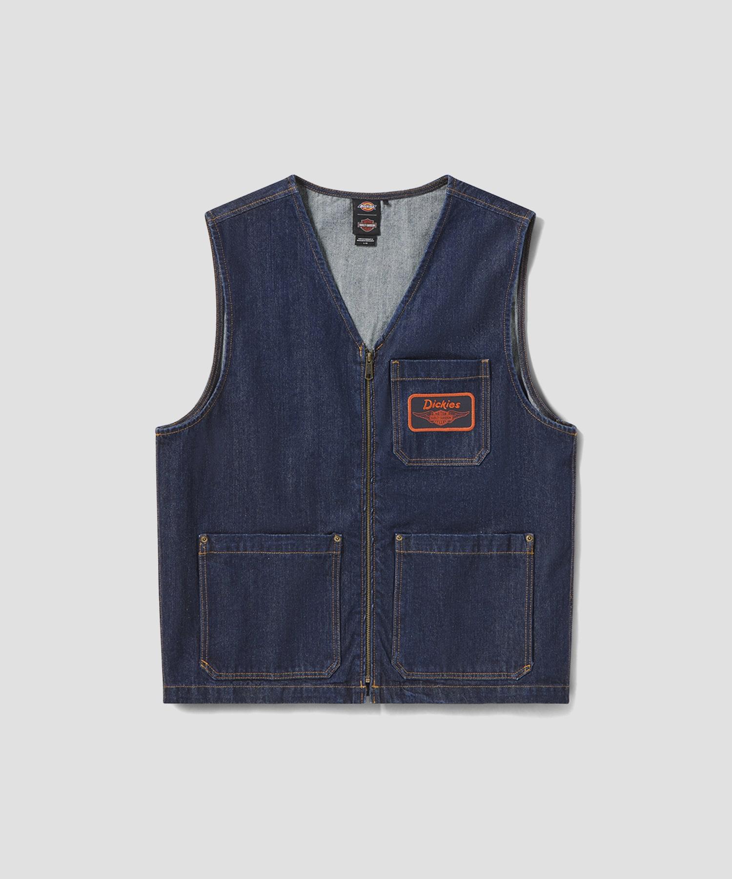 Dickies X Harley Davidson Denim Vest