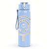 PC Target Circle Minimalist Line Art Print 750ml colorful plastic sports water bottle leakproof pop up lid with straw for outdoor work home use