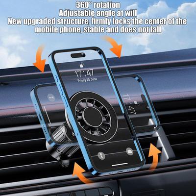 Magnetische Autohalterung Lüftungsschlitz Autohalterung für Magsafe iPhone 15 14 13 ProMax Xiaomi Samsung Starke Magnethalterung