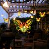 Auto On/Off Solar Butterfly Lantern 7-8H Lighting IP65 Waterproof Lamp Hanging Lantern  Outdoor