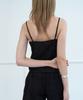 NUAKLE Lace Open Camisole_Black