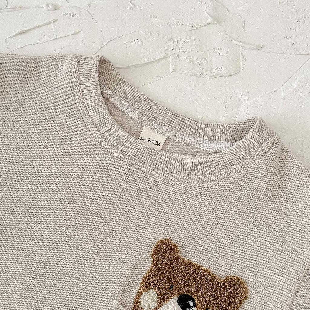 Completo Due Pezzi Orso per Bambini 2025: Felpa con cappuccio a maniche lunghe e pantaloni da jogging per ragazzi e ragazze