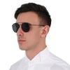Ray Ban Round Double Bridge Blue gRay Classic Unisex Sunglasses Rb3647n 002 R5 51