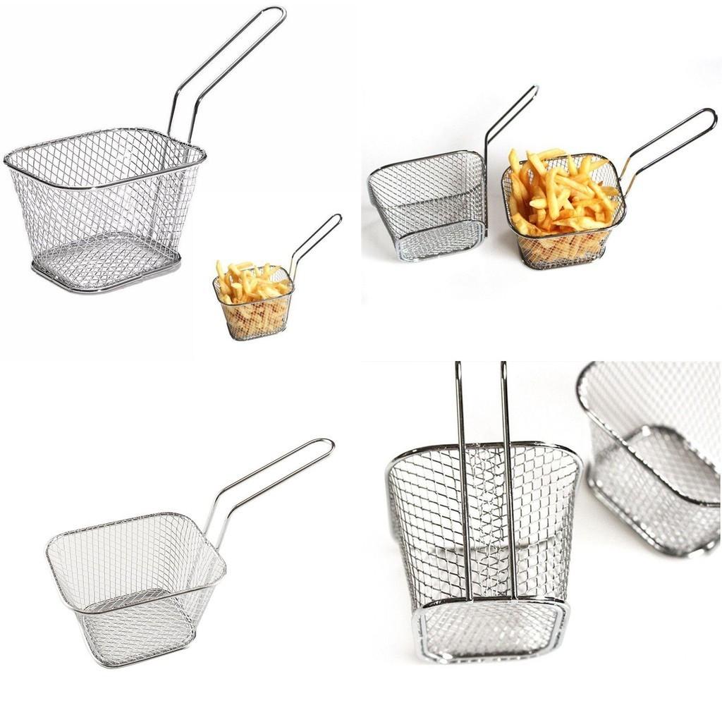 Mini Fryer Basket For Perfectly Crispy French Fries Fried Chicken Durable Easy To Clean