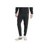 adidas Solid Color Mid Waist Elastic Casual Pants Men Bottoms Black JW4936