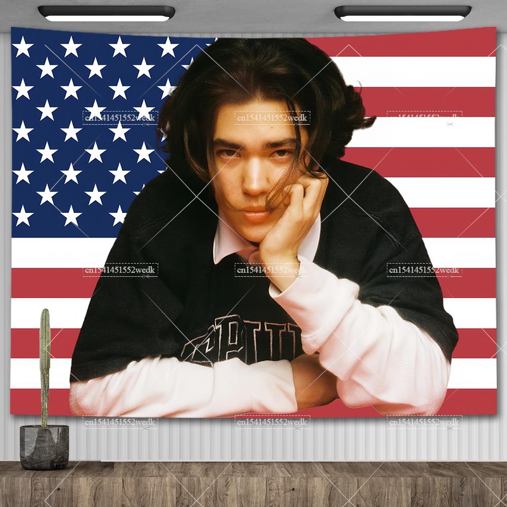 Conan Grays Ameircan Flag Tapestry Y Pop Singer Wall Hanging Tapestry Aesthetic Room Decor Wallpapers Home And Garden Banners
