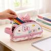 Girl Heart Handheld Pencil Case Large Capacity Portable Stationery Bag For School And Office Use